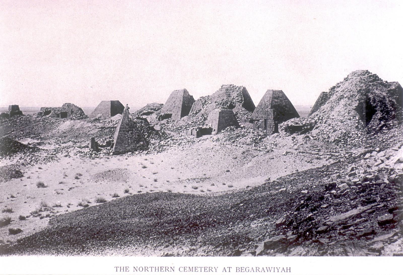 Pyramids from Begrawiyah Northern Cemetery, Meroe, Sudan, dating between 270 B.C and A.D. 350.
