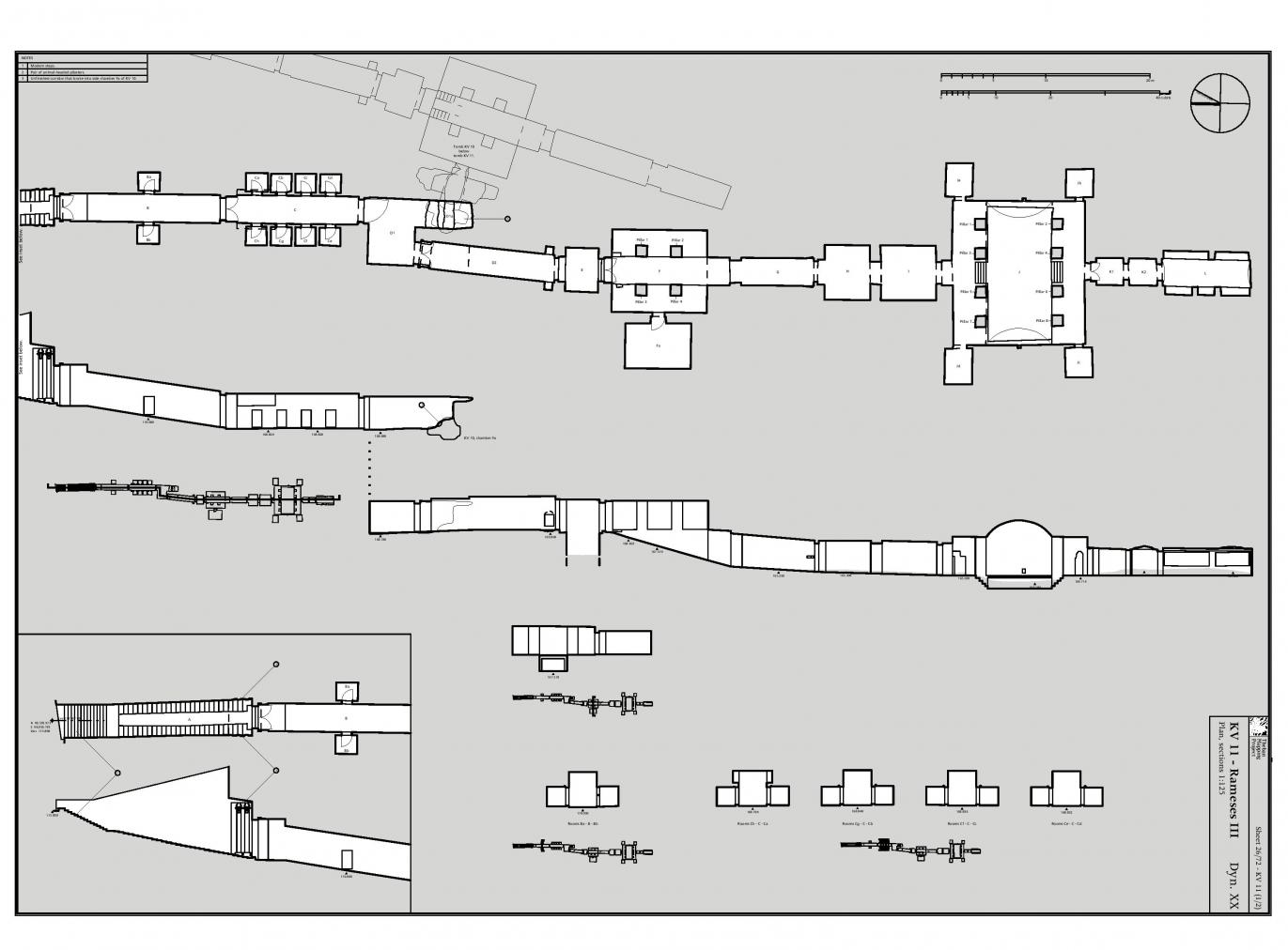 KV11 Plan and Section
