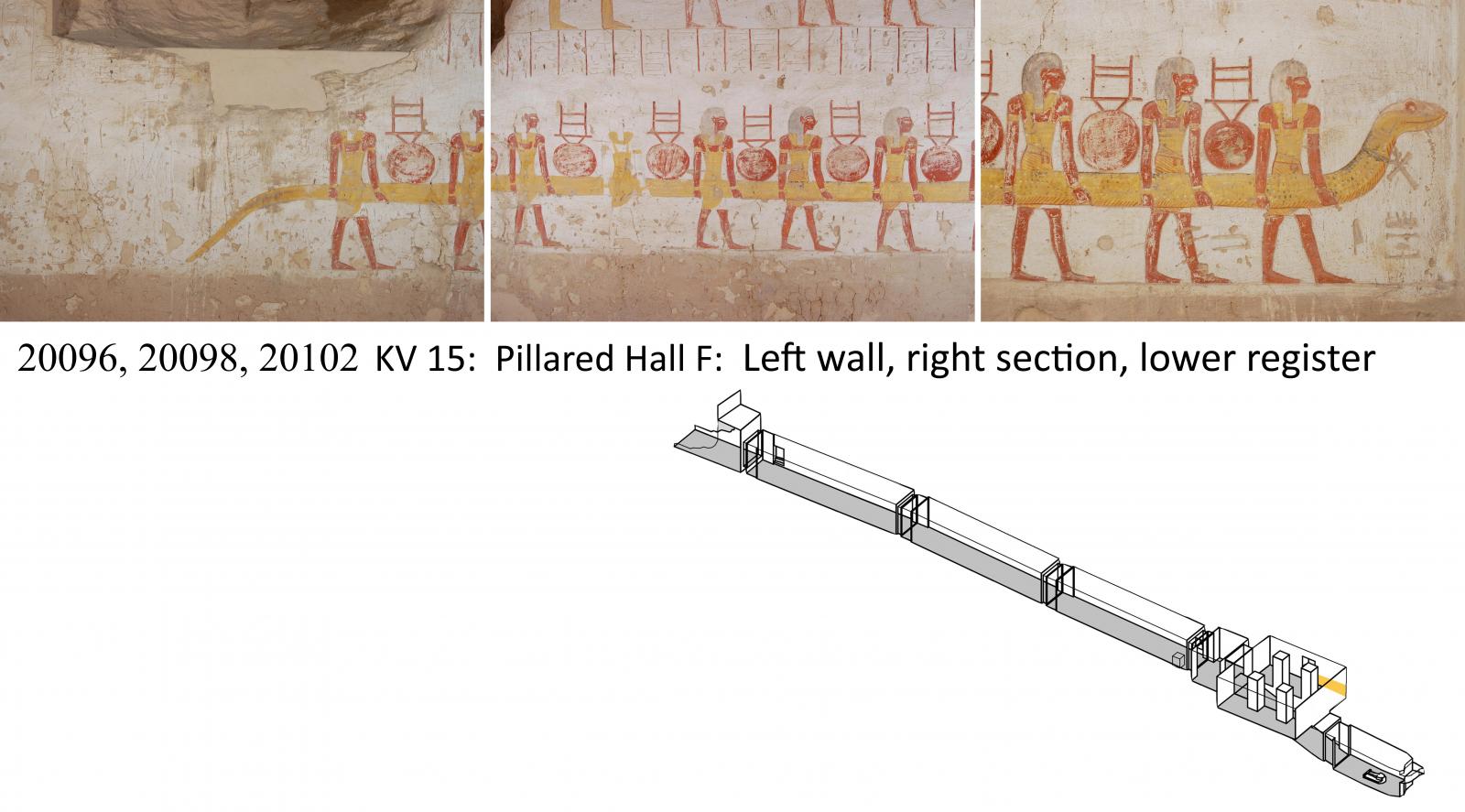 Left wall, right section, lower register.