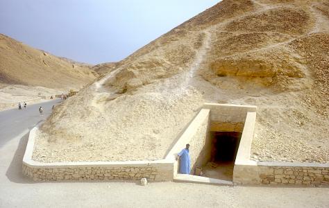 KV 3 tomb entrance with modern revetments.
